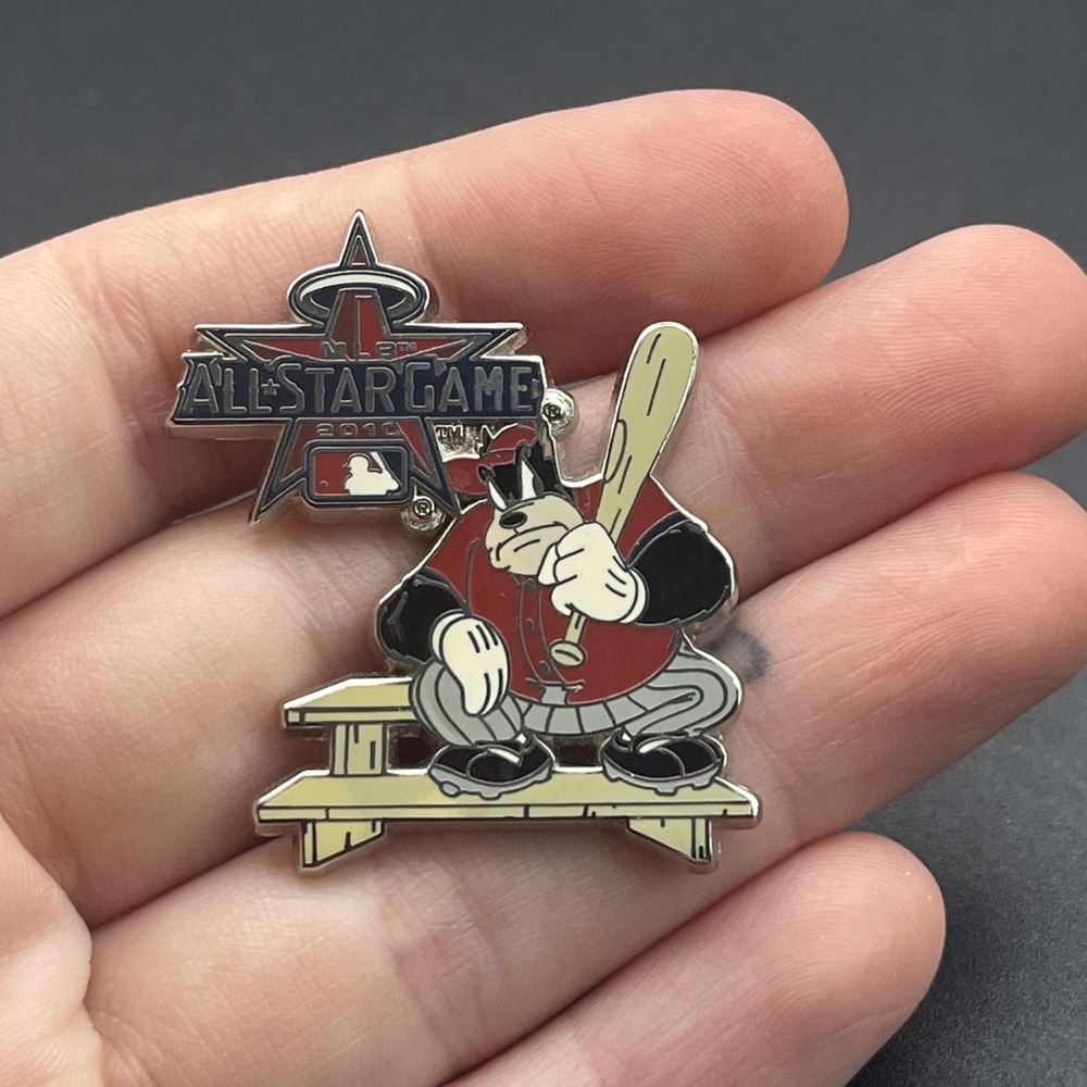 Disney MLB Baseball All Star Game 2010 Pete Benchwarmer Lapel Hat Pin